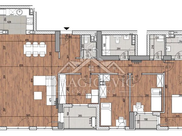 Petosoban stan 140m2 novogradnja
