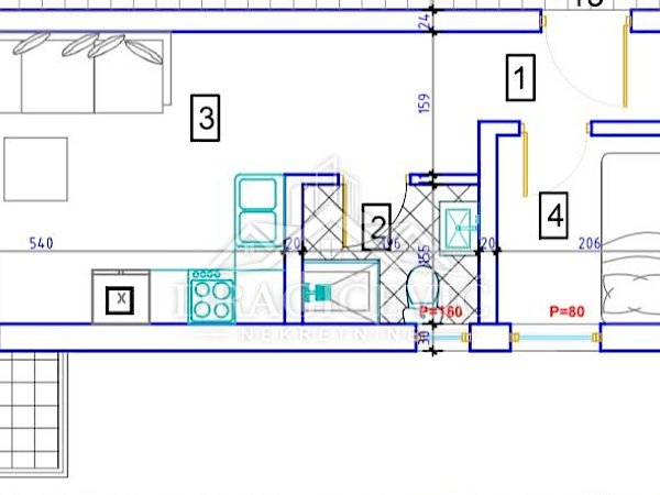 Uknjižen stan 41,27m2 dvosoban novogradnja